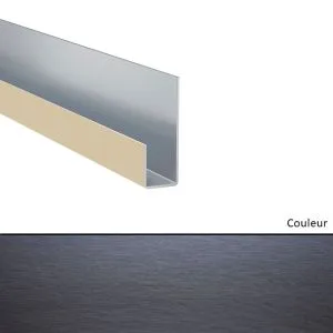 Profil de terminaison en J pour Hardie VL Gris anthracite 3000mm