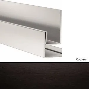 Profil angle sortant et de retour vertical de tableau pour Hardie VL Noir minuit 3000mm