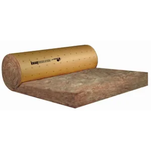 Rouleau Laine de Verre revêtu semi-rigide Acoustiplus 032 1200x2700mm De 100 mm à 160 mm