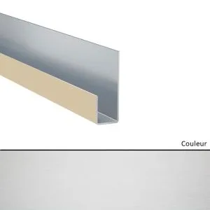 Profil de terminaison en J pour Hardie VL Blanc artic    3000mm