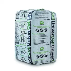 Ouate de cellulose à souffler Univercell - Sac de 12.5 kg 