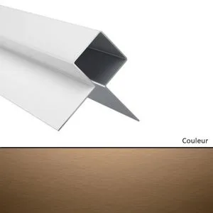 Profilé MetalTrim angle extérieur JH80-30 Marron Noisette   3000mm