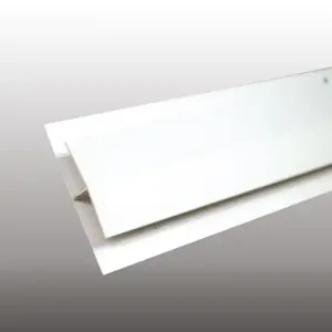 Finition double pour bande de jonction en H Blanc 4m  4000mm