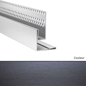 Profil de linteau et de départ en pose verticale pour Hardie VL Gris anthracite   3000mm