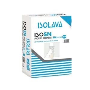 Enduit Isolava de jointement des bandes haute finition ISO SN - Sac de 25kg 