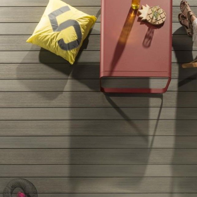 Lame de terrasse Atmosphère Brossée Gris Cayenne 23x138mm 4000mm