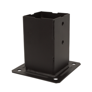 Pied de Poteau Carré de Jardin 90x90 Noir Gamme Nuance