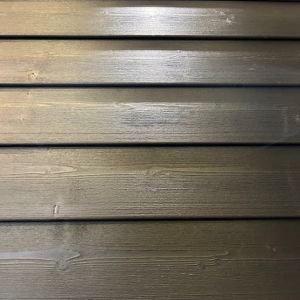 Bardage Bois Sapin Epicéa Traité CL3 saturé noir opaque Profil 