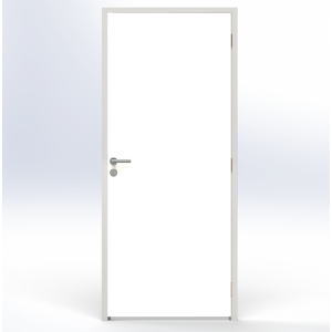 Bloc-Porte Ame pleine Isoplane - Prépeint blanc lisse - Poussant gauche 930x2040mm 2040mm