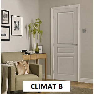 Bloc-Porte Stable Isolant Climat B Postformé blanc - Poussant droit 930x2040mm 2040mm