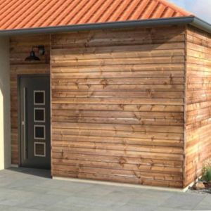 Bardage Bois Sapin Epicéa Traité CL3 marron Profil 
