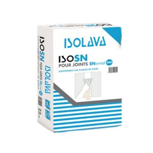 Enduit Isolava de jointement des bandes haute finition ISO SN - Sac de 25kg