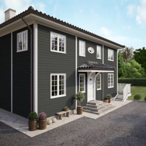 Bardage Fibre Ciment HardiePlank Cedar JH90-30 Gris Métal 8x180x3600mm
