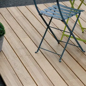 Lame de terrasse Chêne Profil lisse 24x120mm