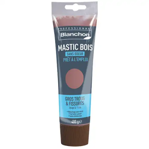 Mastic bois prêt à l'emploi Bois blanc 400g (tube)