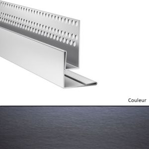 Profil de linteau et de départ en pose verticale pour Hardie VL Gris anthracite   3000mm