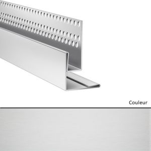 Profil de linteau et de départ en pose verticale pour Hardie VL Blanc Artic   3000mm
