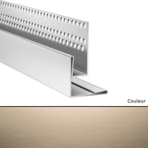 Profil de linteau et de départ en pose verticale pour Hardie VL Brun Khaki   3000mm