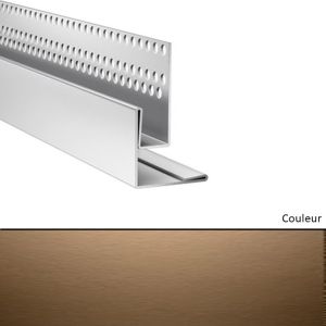 Profil de linteau et de départ en pose verticale pour Hardie VL Marron Noisette 3000mm