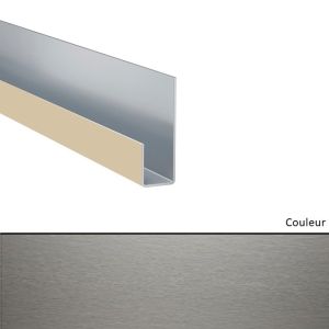 Profil de terminaison en J pour Hardie VL Gris ardoise 3000mm