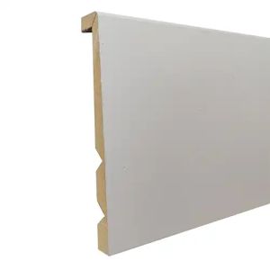 Surplinthe Universelle MDF Prépeinte Blanc 22x133x2400mm 2400mm