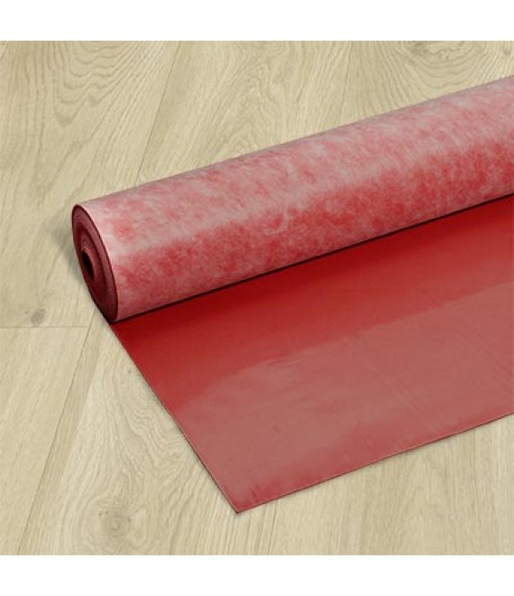 Sous couche PERGO pour vinyl Sunsafe rouge 10.00mx1.00m - Rlx de 10 m2