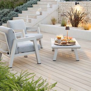 Lame de terrasse Silvadec Nuances Chêne clair 23x138mm  4000 mm