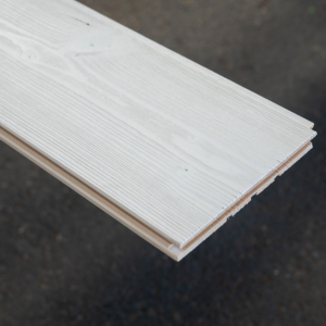 Lambris Epicéa ECO ISIS Brossé vernis blanc 13x140mm De 2550 mm à 5100 mm