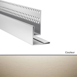 Profil de linteau et de départ en pose verticale pour Hardie VL Sable clair 3000mm