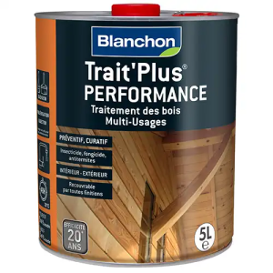 Traitement préventif BLANCHON TRAIT PLUS Performance Teinte incolore 5L 