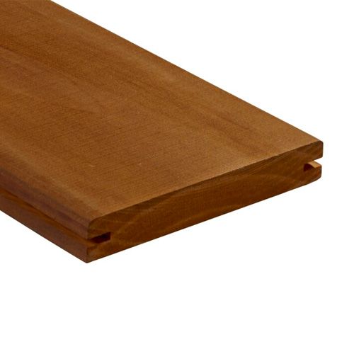 Lame de terrasse Kebony Radiata Profil lisse - Rainuré pour fixation par clips 22x142mm De 2600 mm à 4800 mm