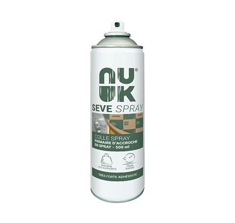 NUUK SEVE SPRAY 500ml, primaire d'accroche pour supports poreux.
