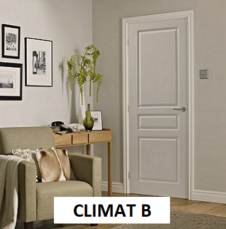 Bloc-Porte Stable Isolant Climat B Postformé blanc - Poussant gauche 930x2040mm 2040mm