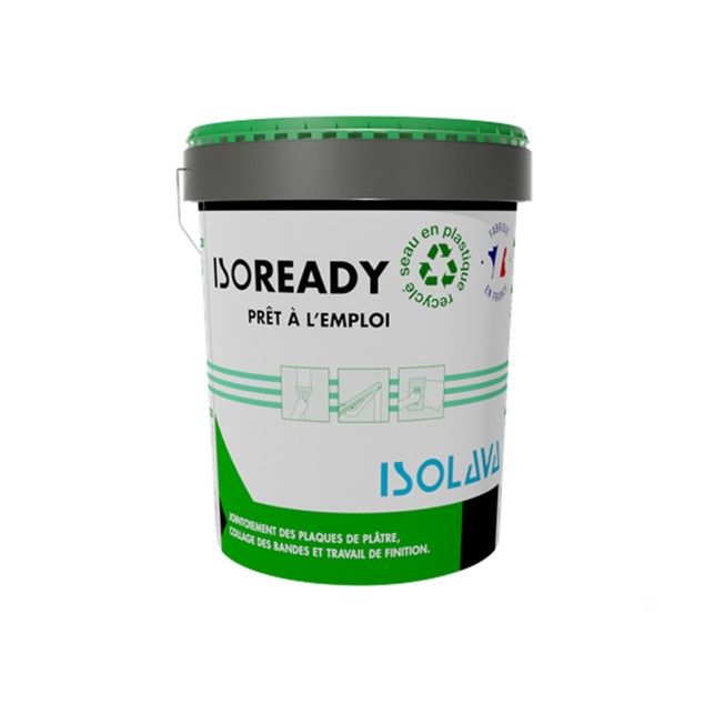 Enduit Isolava pour bande prêt à l'emploi ISOREADY - Seau de 7kg