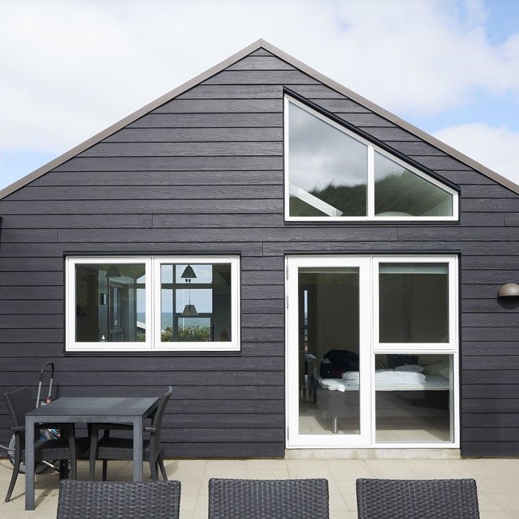 Bardage Fibre Ciment HardiePlank Cedar JH90-40 Noir Minuit  8x180x3600mm