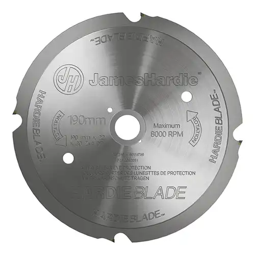 HardieBlade 190mm - Lame de scie pour bardage James Hardie