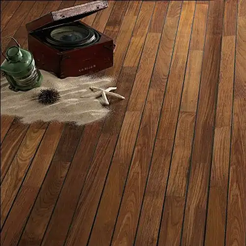 Parquet Teck NAVYLAM 88 Pièce humide Huilé incolore 9x88x300 à 1200mm