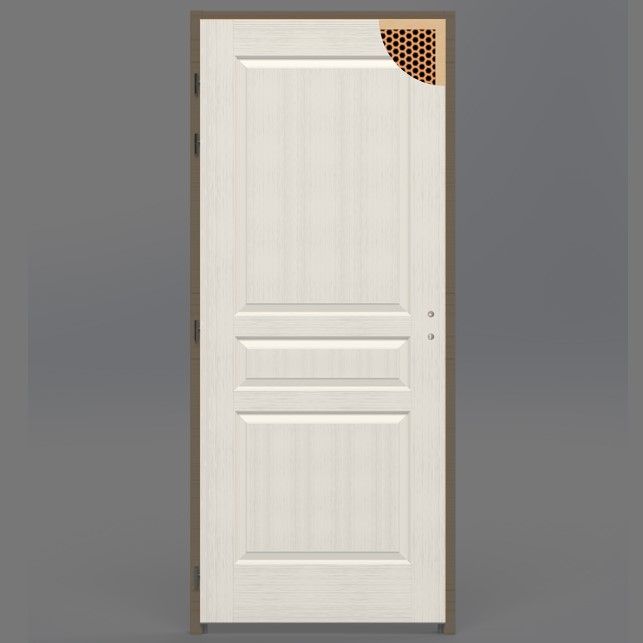 Porte Confort Alvéolaire Postformé Blanc  730x2040mm 2040mm