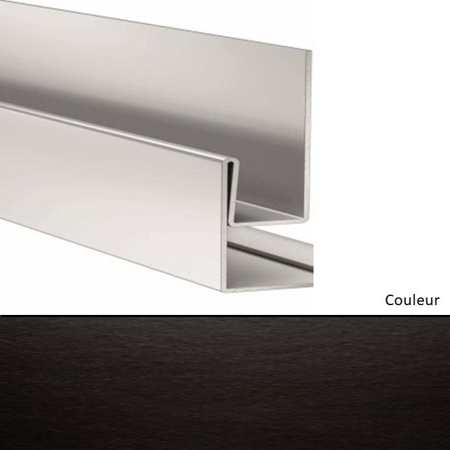 Profil angle sortant et de retour vertical de tableau pour Hardie VL Noir minuit   3000mm