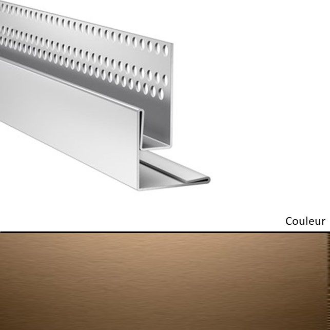 Profil de linteau et de départ en pose verticale pour Hardie VL Marron Noisette   3000mm