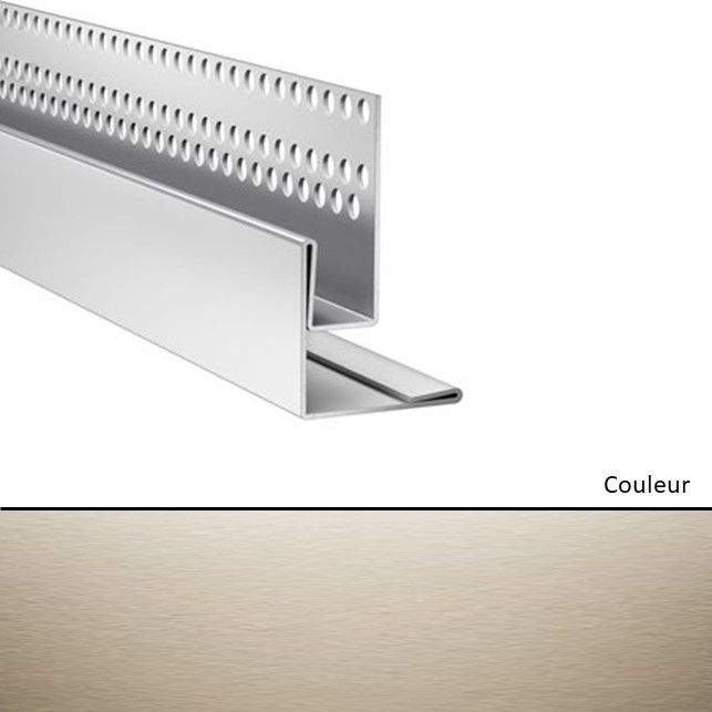 Profil de linteau et de départ en pose verticale pour Hardie VL Sable clair   3000mm