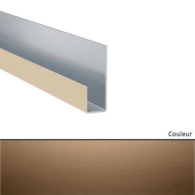 Profil de terminaison en J pour Hardie VL Marron Noisette    3000mm