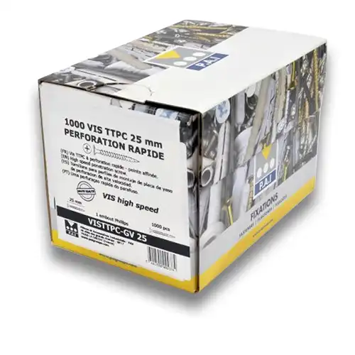 Vis TTPC 25mm - Boite de 1000
