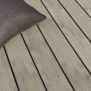 Lame de terrasse Emotion Lisse Gris Taiga  23x138mm 4000mm