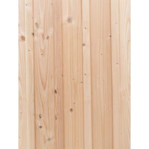 Lame de parement DUOZA Sapin A/B CL3 marron 20x185 en 4.50 m, rainé bout. Pqt de 5 lames.