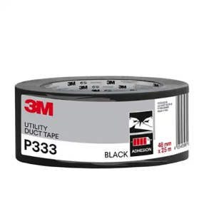 Adhésif multi-usages P333 noir 25mx50mm 