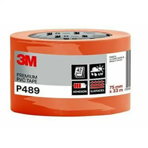 Adhésif tous travaux qualité supérieure P489P orange 33mx75mm 