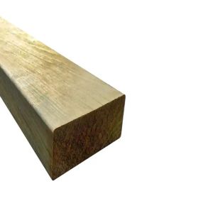 Bois de structure Sapin du Nord rouge R4F Traité CL4 vert 90x90mm 2400mm