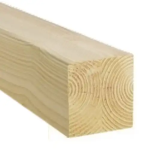 Poteau Contre Collé Pin R4F Traité CL3 vert 140x140mm De 3000 mm à 6000 mm