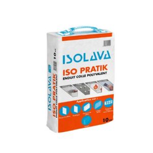 Enduit Isolava ISO PRATIK multifonction - Sac de 10kg 